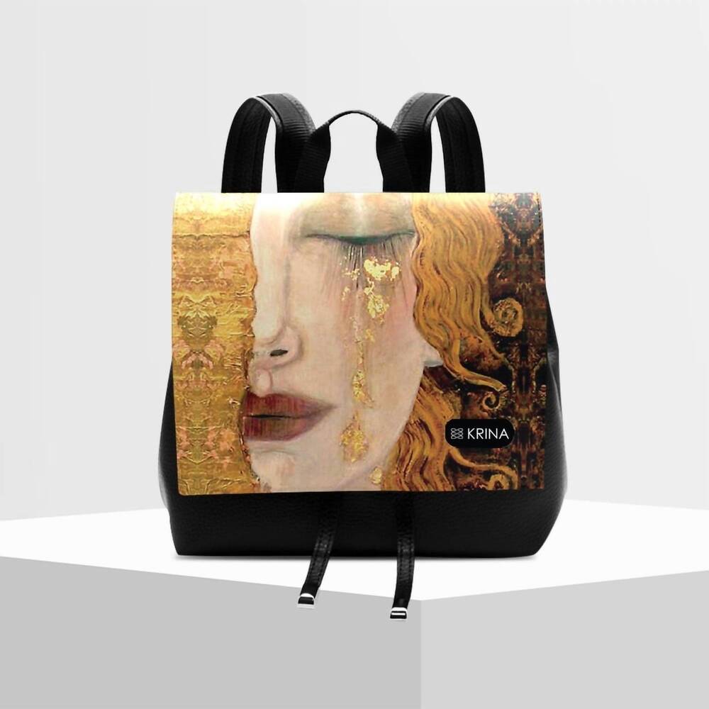 NEW KRINA top handle backpack in golden tears